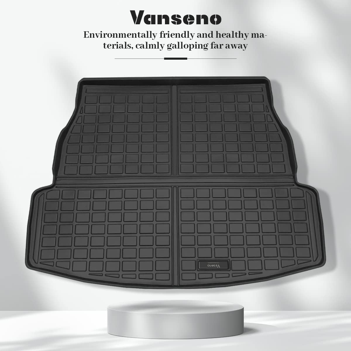 Vanseno Compatible for 2019-2025 Toyota Rav 4 Floor Mats & Cargo Liners Car Trunk Mats Rubber Mat All-Weather Protection for 2019 2020 2021 2022 2023 2024 2025 Rav 4 Accessories (No Hybrid)