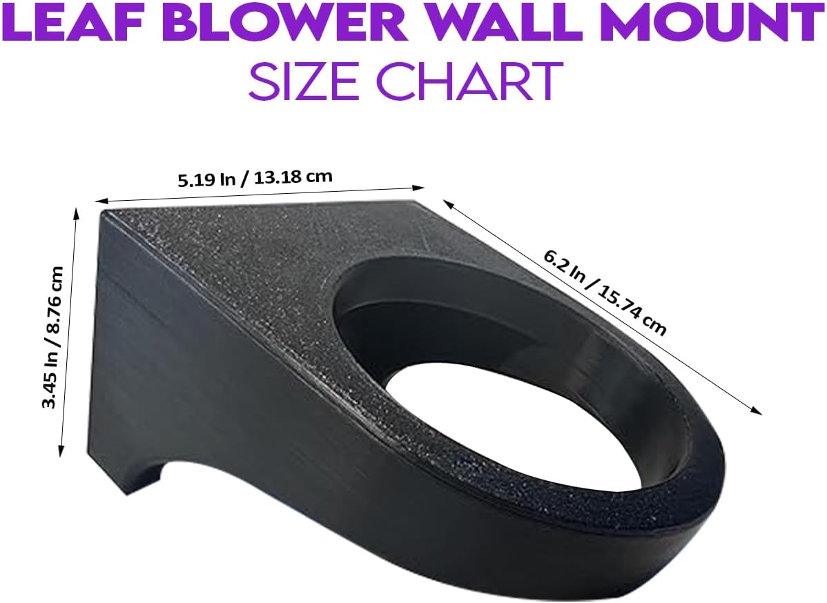Wall Mount Hanger for Leaf Blower, Blower Rack for Milwaukee, Ryobi, Dewalt, Craftsman, Stihl Blowers,makita Leaf Blower Holder, Blower Storage Rack for Garage Organization
