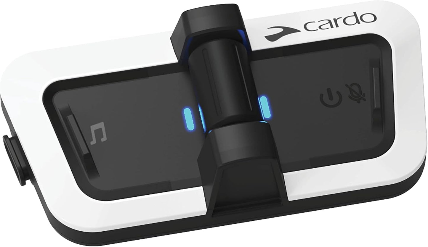 Cardo PACKTALK Outdoor Helmet Communication System, Great for Ski, Snowboard and Cycling (White, Single Pack)