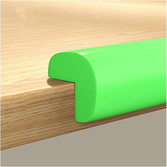 XPLKQXE Sharp Edge Safety Corner Edge Foam Padding, Edge Guards Bumpers Adhesive, Edge Corner Protector Guards for Table Edges & Sharp Corners(Green-A,1pcs)
