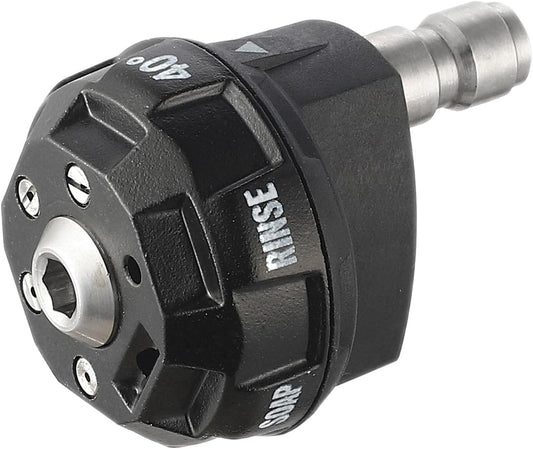 Meteor Blast Pressure Washer Nozzle, 6-in-1 Quick Change over and Adjustable, Power Washer Tips Replacement with 1/4 inch Quick Connector, MAX 4500PSI 2.0GPM for power washer and pressure washer