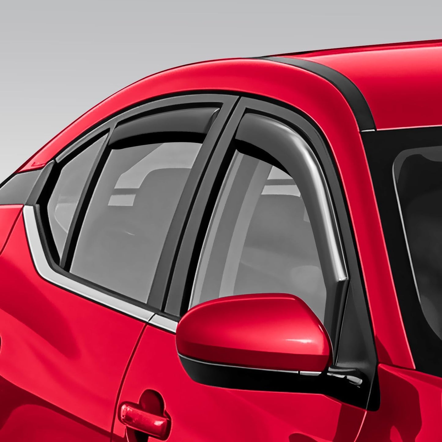 Voron Glass in-Channel Extra Durable Rain Guards for Nissan Sentra 2020-2025, Window Deflectors, Vent Window Visors, 4 Pieces - 200903