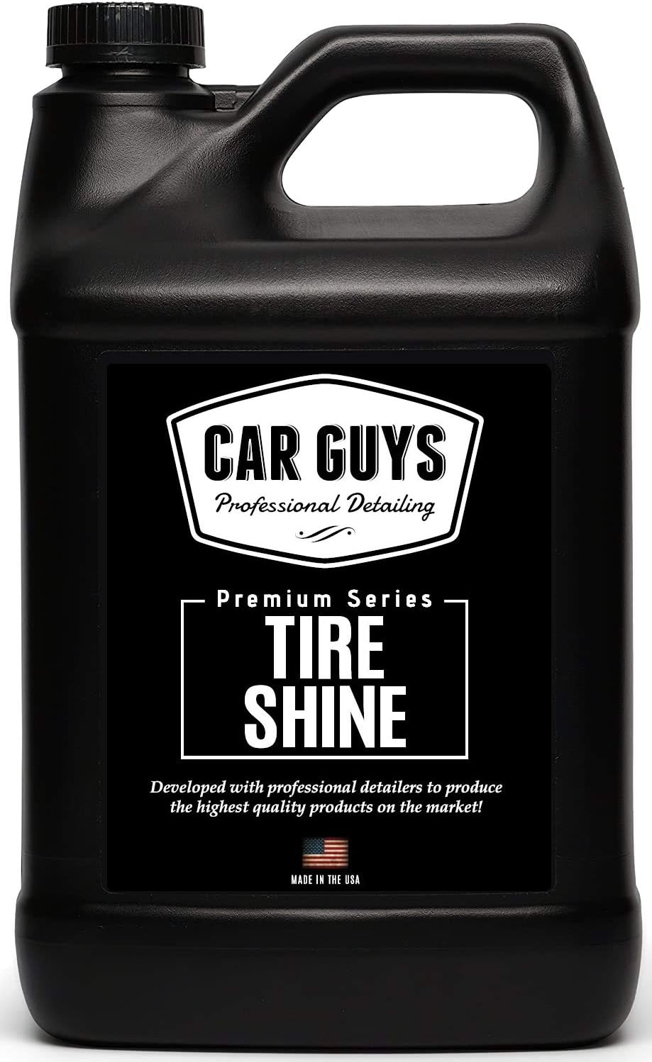 CAR GUYS Tire Shine 1 Gallon Refill | The Perfect Shine | Durable and User Friendly Tire Dressing | Long Lasting UV Protection | 1 Gallon (Sprayer Not Included)