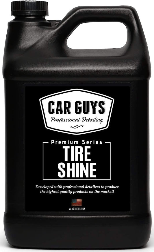 CAR GUYS Tire Shine 1 Gallon Refill | The Perfect Shine | Durable and User Friendly Tire Dressing | Long Lasting UV Protection | 1 Gallon (Sprayer Not Included)