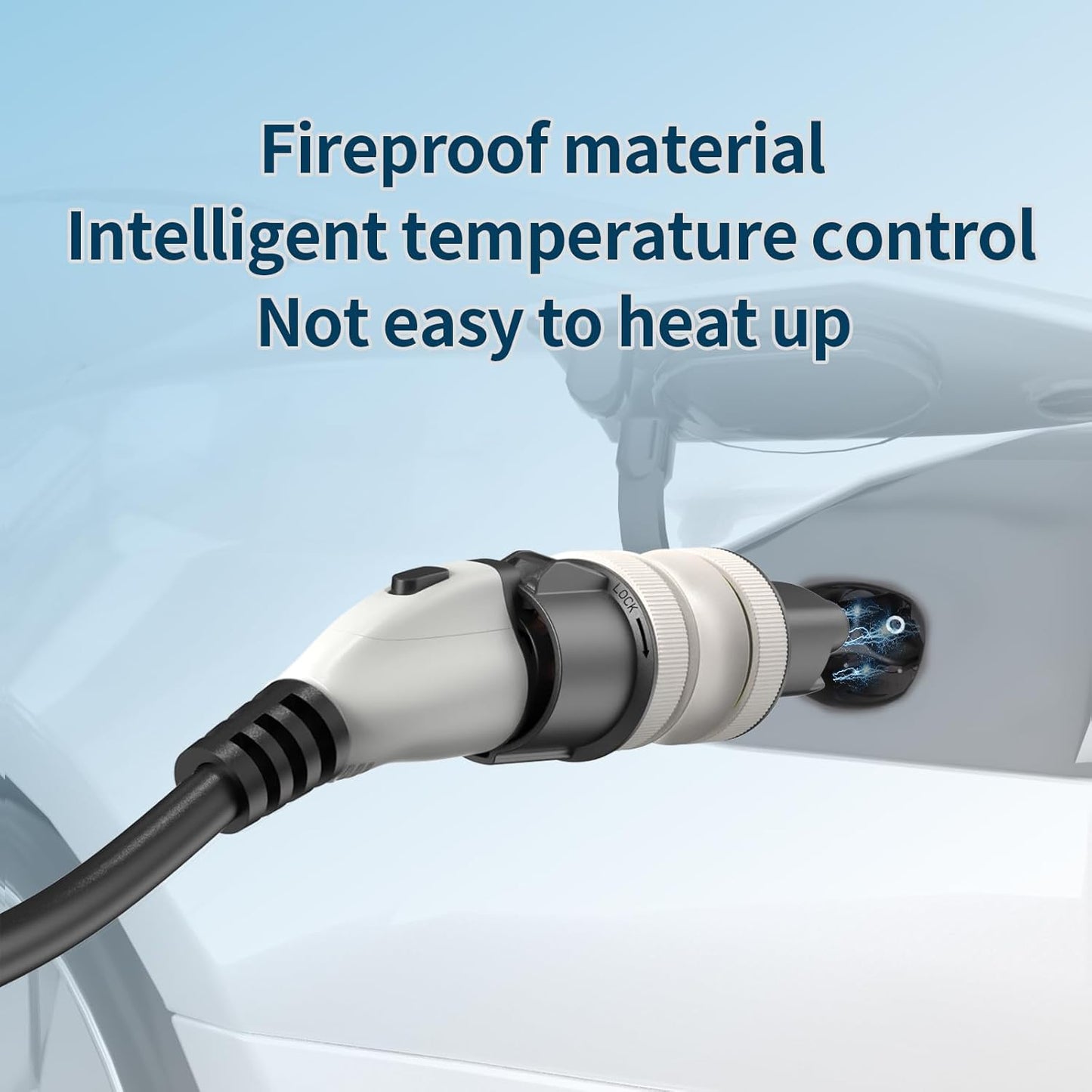 J1772 to Tesla Charger Adapter, 32 Amp / 220V, Compatible with All Tesla Cars, J1772 EV Adapter for Tesla Car Charging