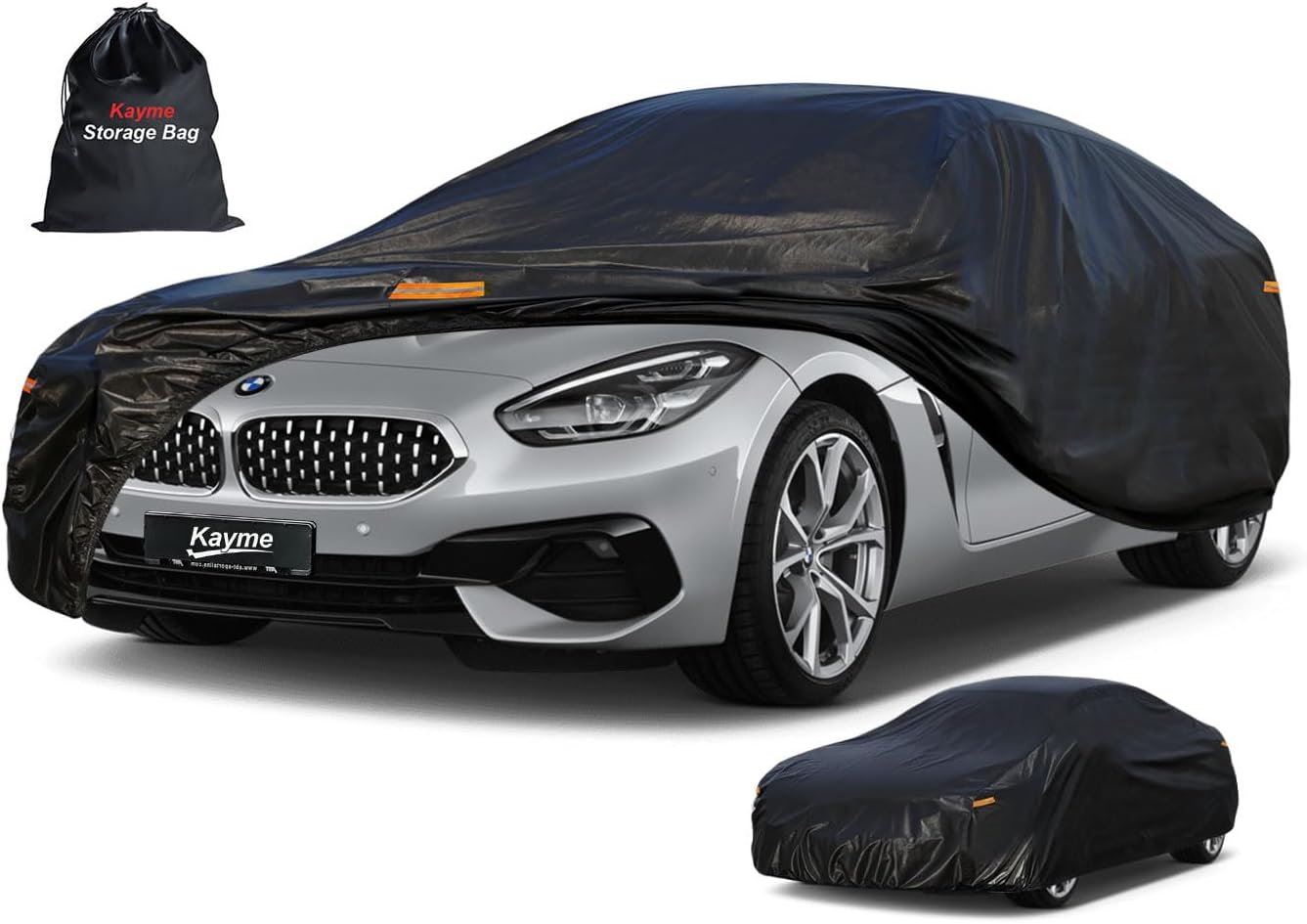 Kayme 7 Layers Car Cover Custom Fit for BMW Z4 E85 E86 E89 G29 Coupe/Roadster/Convertible (2002-2025) Waterproof All Weather for Automobiles, Outdoor Full Cover Rain Sun UV Protection