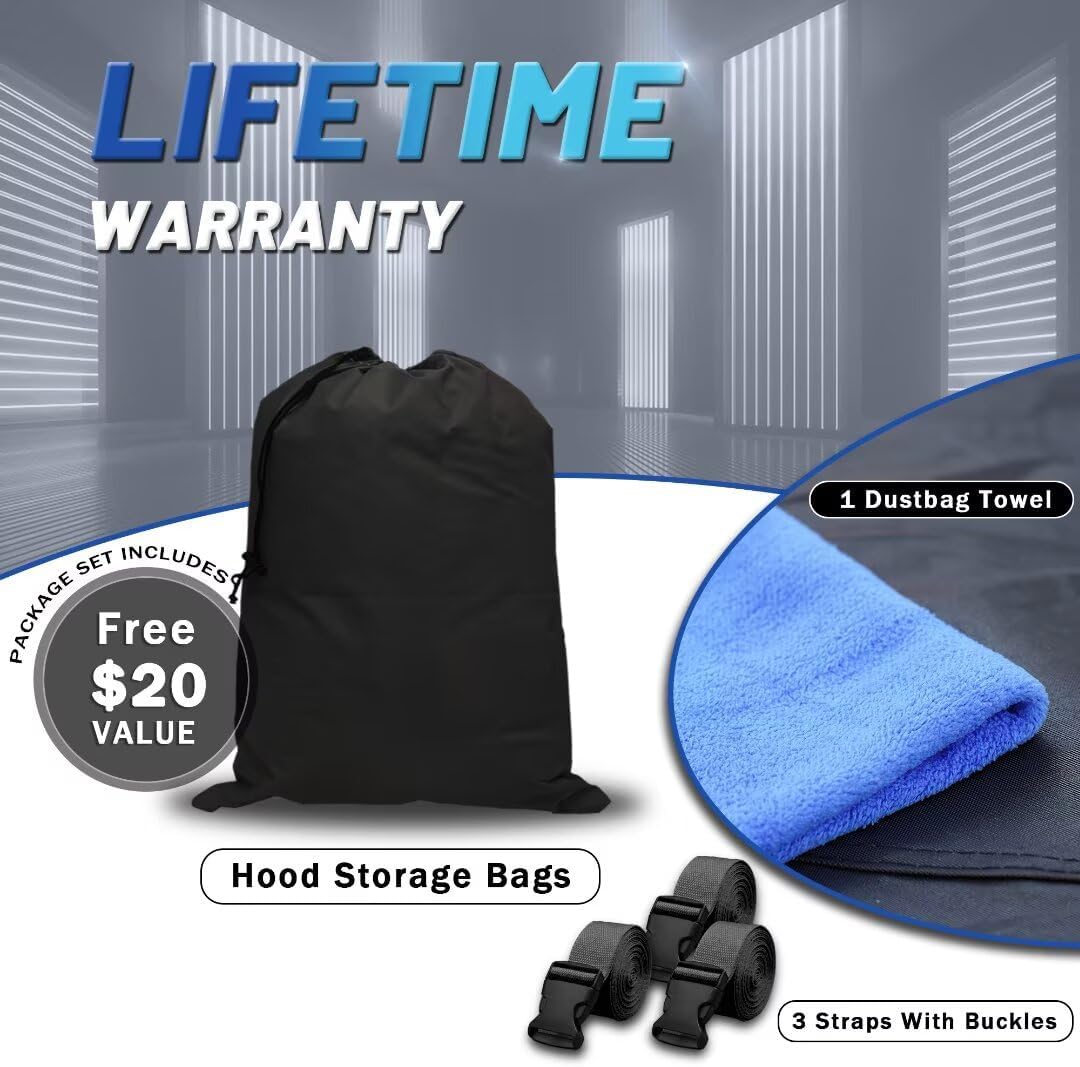 Ford F-150 Truck Cover Custom Fit 2008-2025 SuperCrew Cab SB (5.5'-6.5') with Door Zipper, 12 Layers Full Exterior Pickup Truck Cover Waterproof All Weather,Wind Dust Sun and UV Protection.