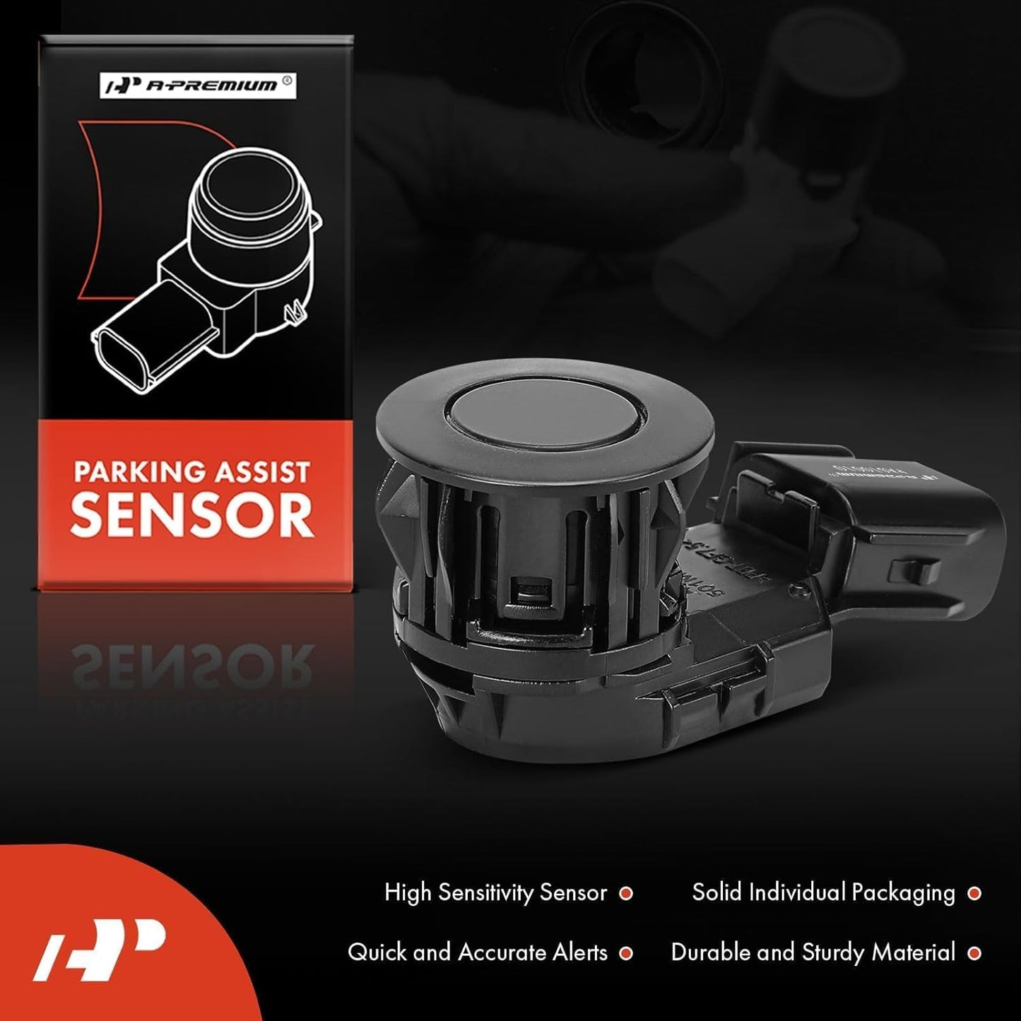 A-Premium Reverse Backup Parking Aid Assist Sensor Compatible with Select Toyota Models - RAV4 2014-2018, Tacoma 2015-2022, Tundra 2014-2021, Replace# 89341-0C010, 89341-0C020