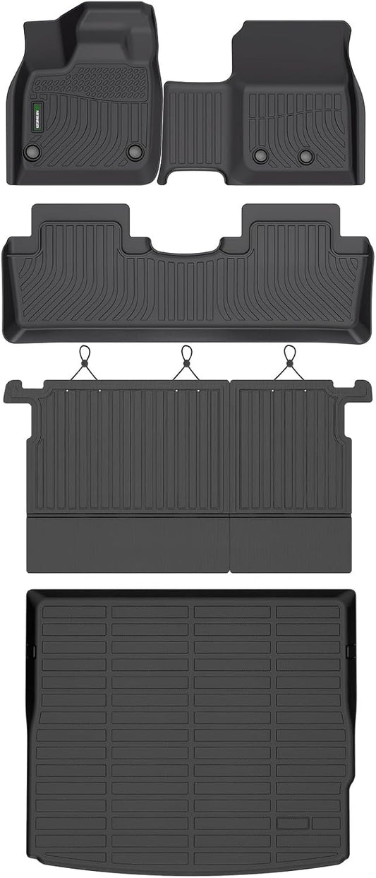 ANBINGO®Floor Mats Fit for Nissan Ariya 2023-2025&Seatback&Cargo Liners All Weather Mats for Nissan Ariya TPE Car Mat Rugs for Ariya Rubber Trunk Carpet for 2024 Ariya Automotive Accessories