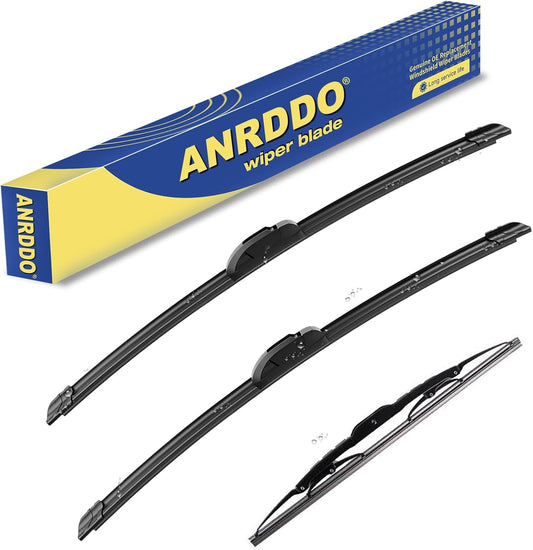 3 Wipers Replacement For 2004-1999 Jeep Grand Cherokee,2007-2016 Jeep Patriot Original Equipment Windshield Wiper Blades Set 21"+21"+11" (Set of 3) U/J HOOK