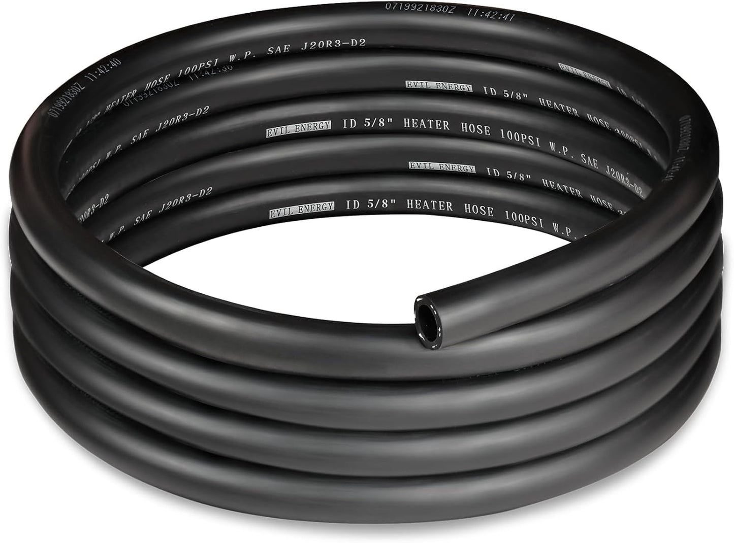 EVIL ENERGY 5/8" Heater Hose Coolant Radiator Straight 100PSI SAE 20R3 10FT Black