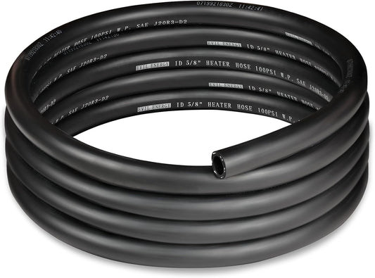EVIL ENERGY 5/8" Heater Hose Coolant Radiator Straight 100PSI SAE 20R3 10FT Black