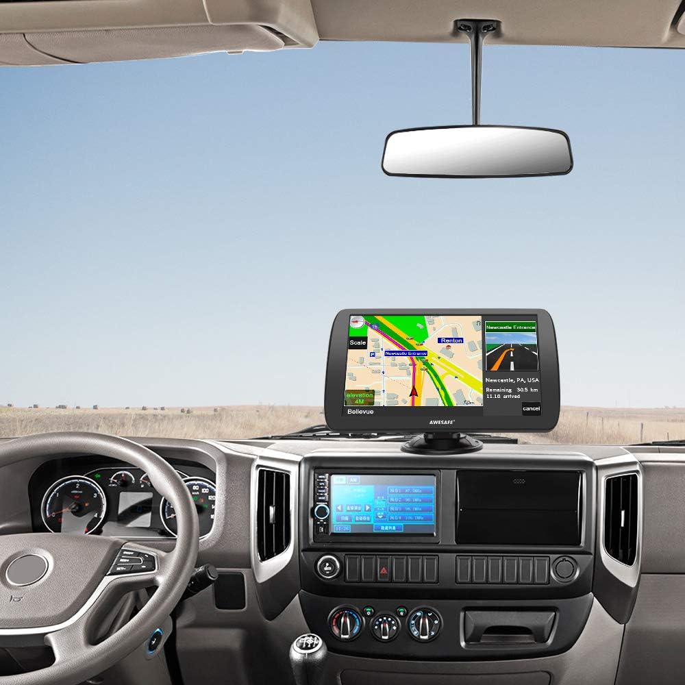 GPS Navigator for Car,9 inch Touch Screen Car GPS, Support Voice Turn Direction Guidance/Speed and Red Light Warning