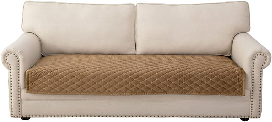 Eismodra Couch Cover,Sectional Couch Covers,Sofa Covers for 3 Cushion Couch,Anti-Slip Sofa Slipcovers for Dogs Cats Kids Loveseat Recliner L Shaped Armrest Backrest,Coffee 36''x70''(Only 1 Piece)