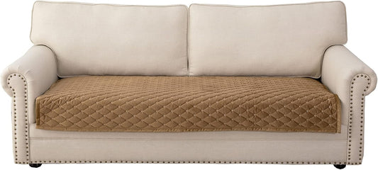 Eismodra Couch Cover,Sectional Couch Covers,Sofa Covers for 3 Cushion Couch,Anti-Slip Sofa Slipcovers for Dogs Cats Kids Loveseat Recliner L Shaped Armrest Backrest,Coffee 43''x94''(Only 1 Piece)