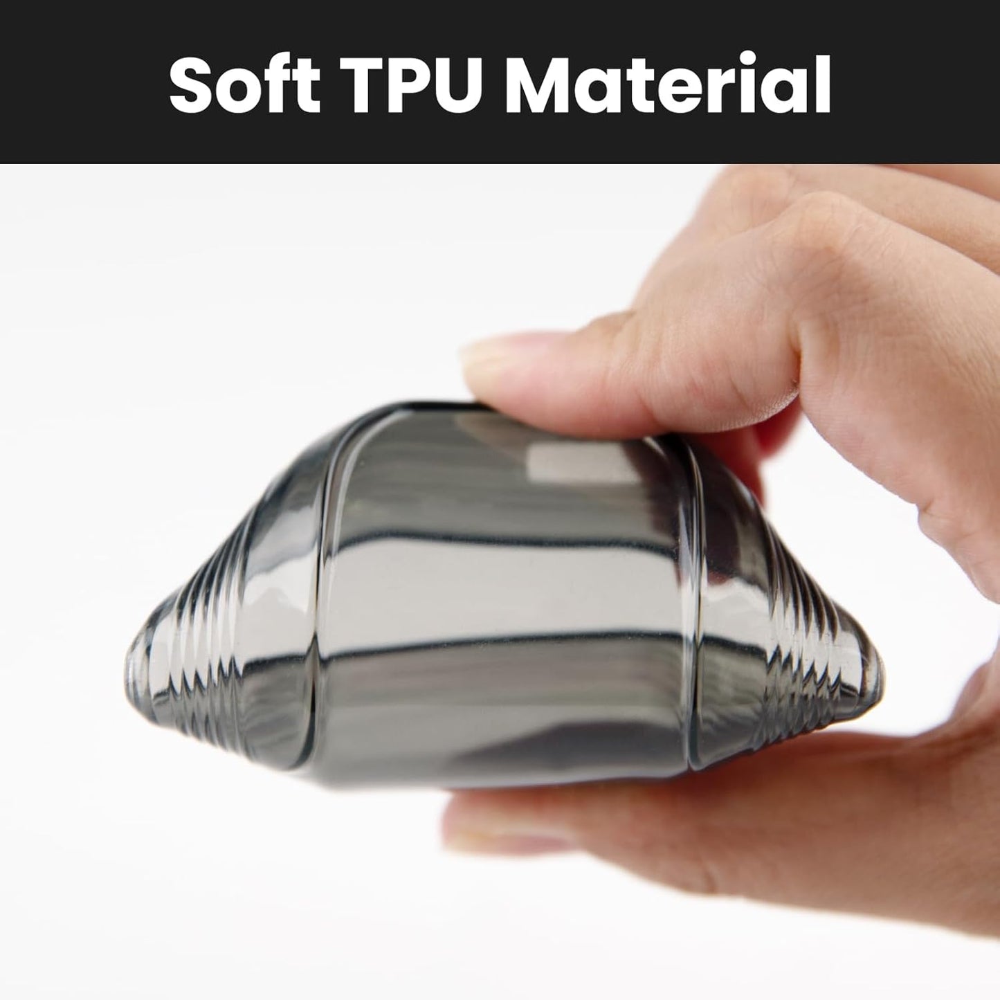 OLLEN Clear TPU Key Fob Cover, Fit for Toyota Camry 2025 2026, for Land Cruiser 2019-2026~, Compatible with Tundra 2022-2026~ etc, Car Key Protector, Grey, 2 Pcs