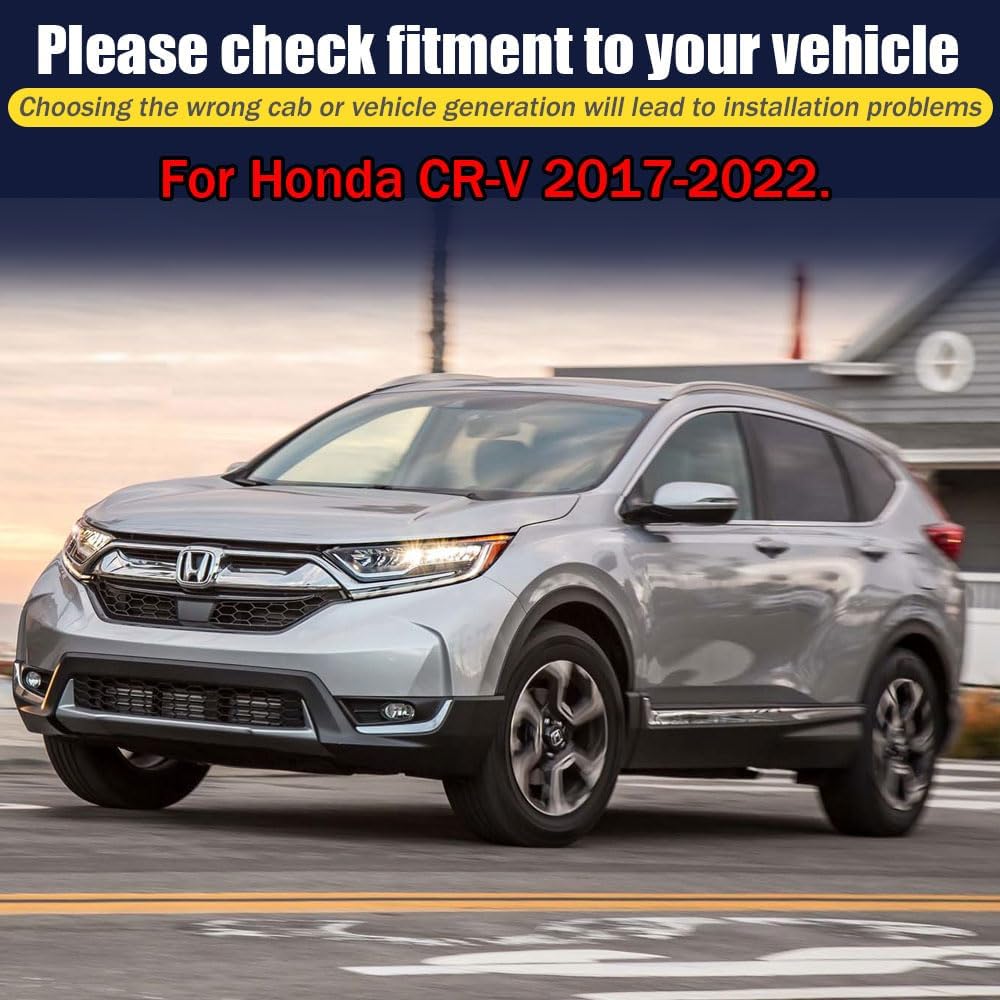 Rain Guards for Honda CR-V 2017-2022, Tape-on Side Window Deflectors for Honda CR-V, Window Visors for Honda Cars, for Honda Car Accessories 4 Rain Guards ＆ 4 Car Coasters