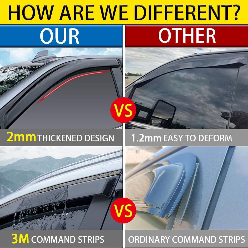 Rain Guards for Mazda CX-30 2020-2023, Tape-on Side Window Deflectors for Mazda CX-30, Window Visors for Mazda Cars, for Mazda Car Accessories 4 Rain Guards ＆ 2 Car Coasters