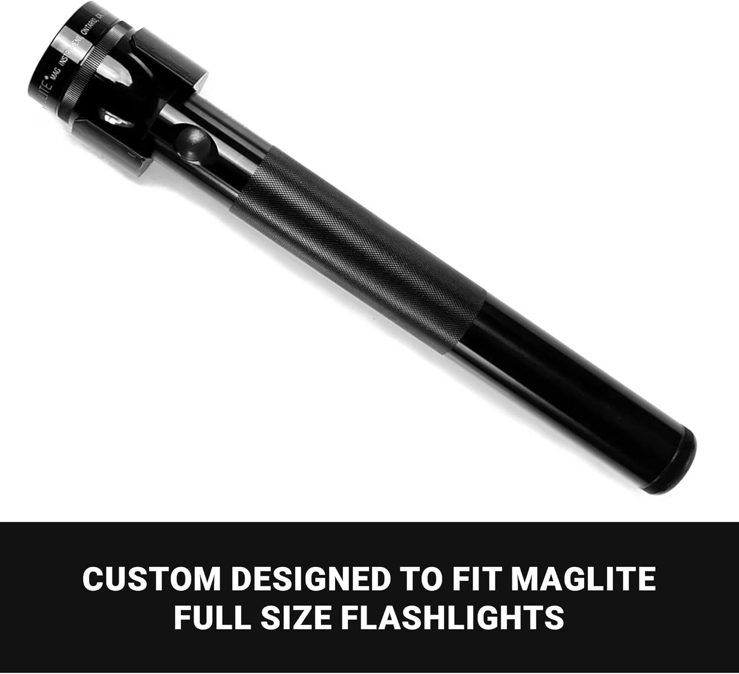 Spartan Mounts Heavy-Duty Flashlight Mount Compatible with MagLite C-Size | Wall or Surface Mounting Kit | Closet Safe Room Emergency Blackout Power Outage Garage Workshop Basement | Made in USA