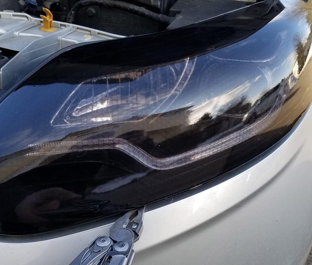 VViViD Extra-Wide Headlight Taillight Vinyl Tint Wrap 16 Inch x 60 Inch Roll (Hex+ Dark Smoke)