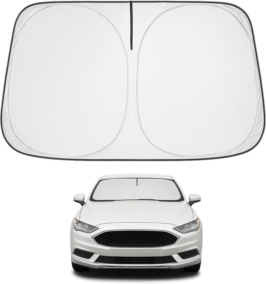 Proadsy Front Windshield Sun Shade Foldable Sunshade Protector Custom Fit 2013-2021 Ford Fusion Sedan Accessories 2025 Upgrade