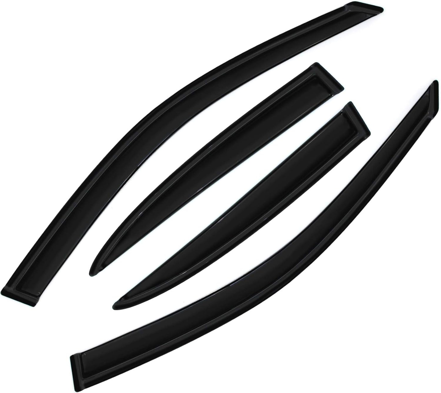 Smoke Sun/Rain Guards Wind Deflector Compatible with 2001-2005 Honda Civic Sedan Window Visors 4pcs 94213