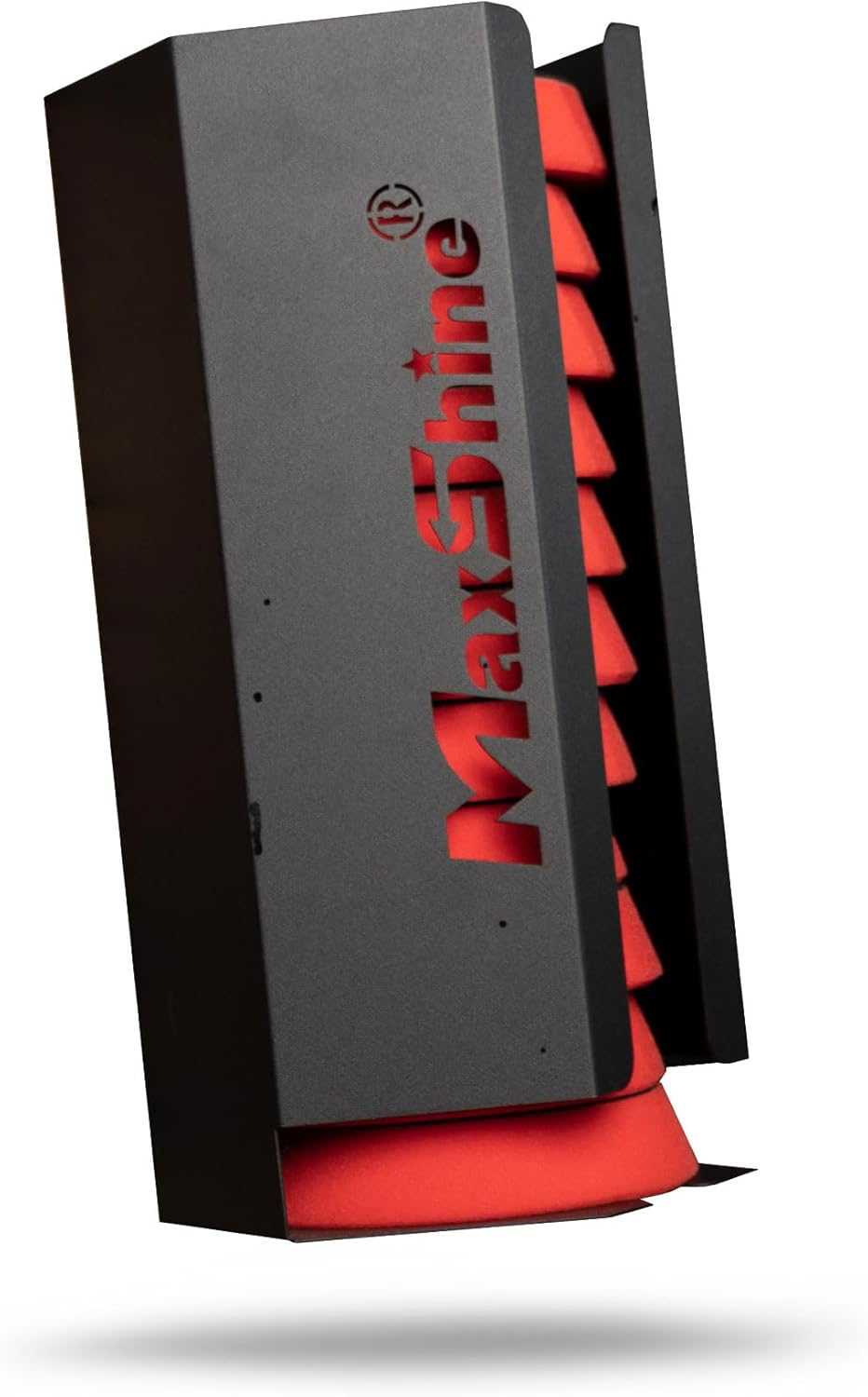 Maxshine 3" Universal Foam Pads Mini Holder – Wall-Mounted Organizer for 6+ Polishing Pads – Space-Saving, Durable & Anti-Corrosive Storage for Garage & Mobile Car Detailing