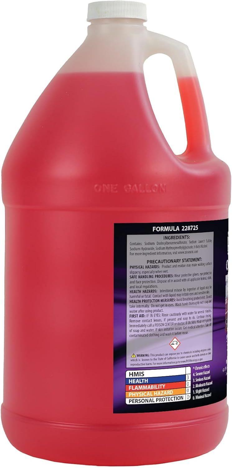 Zenex Cherry Rush Car Soap - Professional Grade Automotive Wash | Super Concentrated | Scratch-Free, Easy Rinse | For Cars, RVs, Boats, Motorcycles, ATVs | Cherry Scent | 1 Gallon (1 Pack)