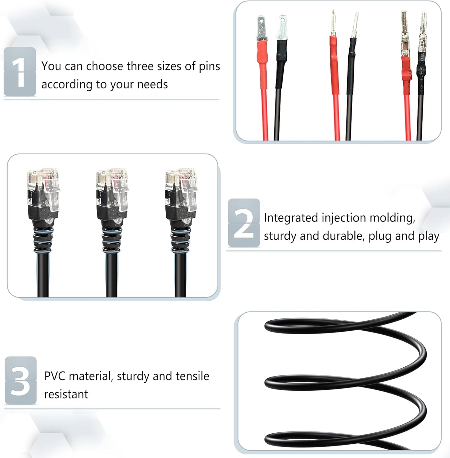 13.8" Radar Detector Hardwire Power Cord,Mirror Wire Plug Kit,for Escort Uniden Beltronics Whistler Cobra Valentine One Radar Detector Power Cord,With Magnetic Ring and Inline Fuse Holder,RJ11