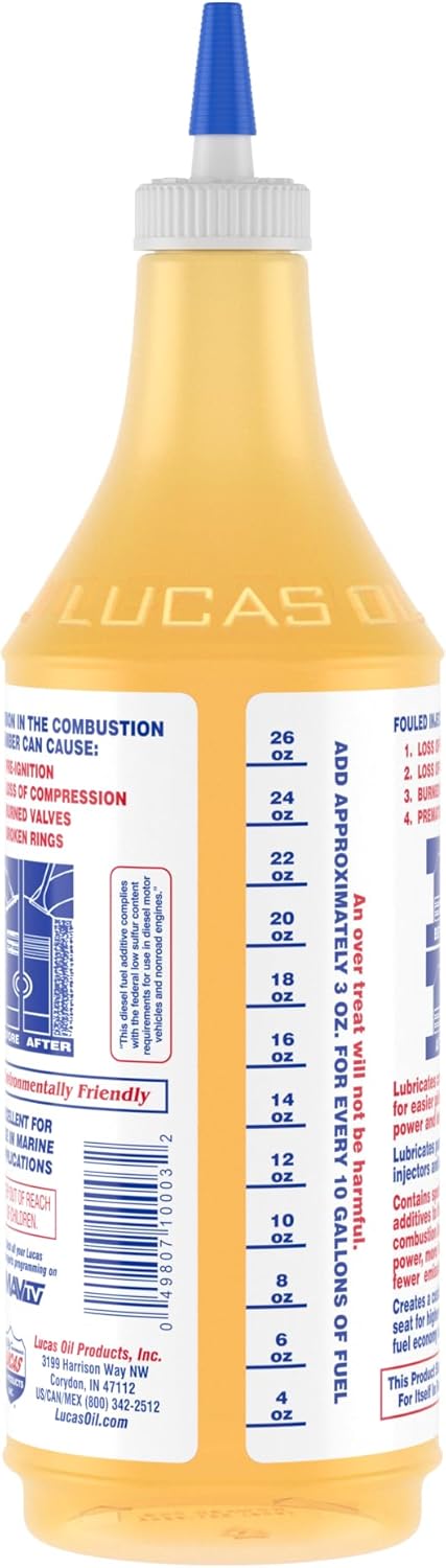 LUCAS Oil 10003-PK12 Fuel Treatment - 1 Quart