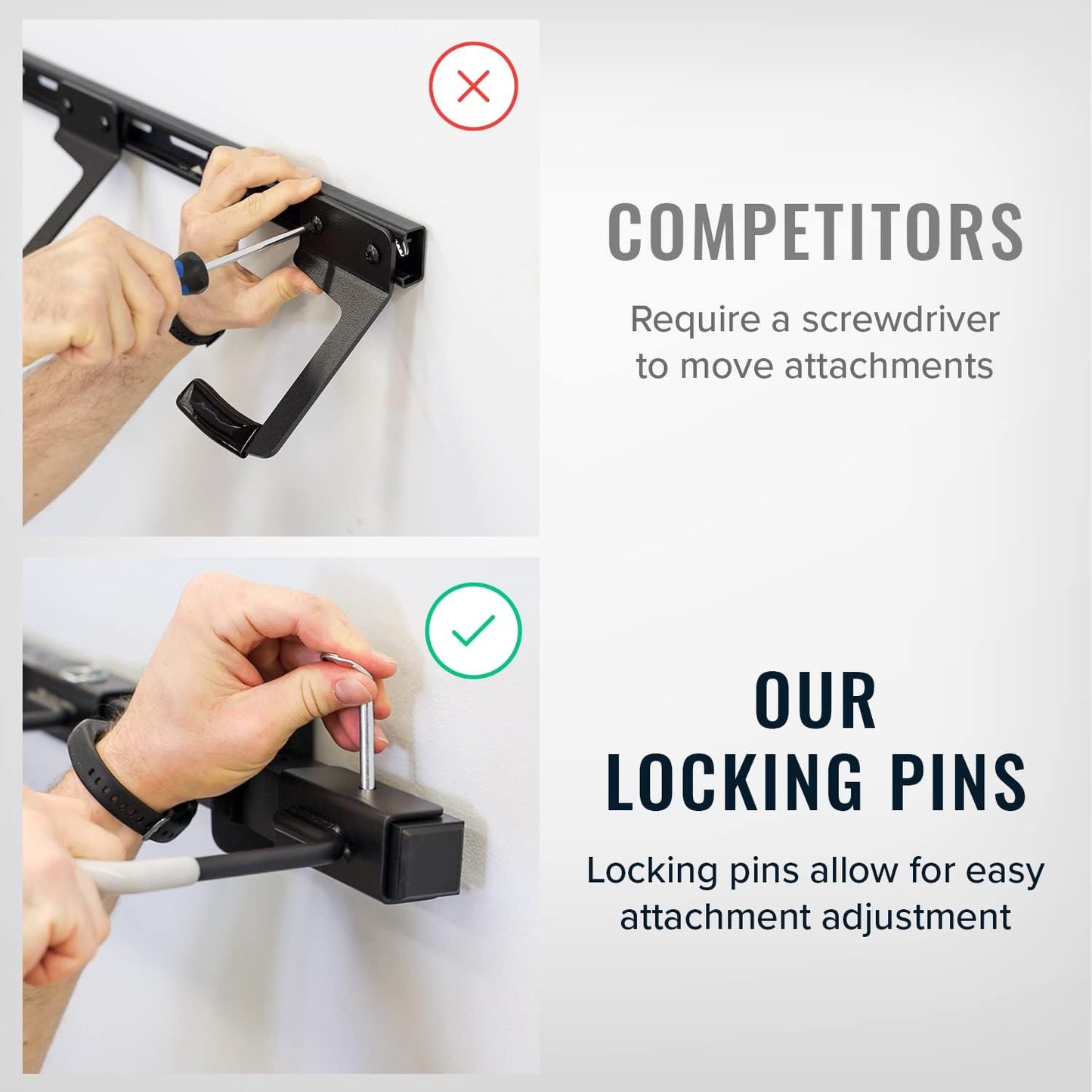 StoreYourBoard Bike Storage Rack with Shelf – Heavy Duty Garage Bike Storage Rack for 5 Bicycles, Adjustable Vertical Bike Rack, Bike Rack Shelf for Helmets & Gear, Holds 300 lbs