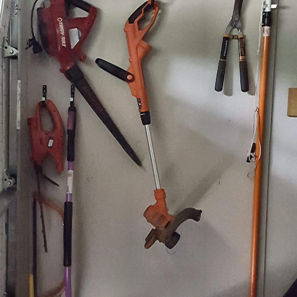 Garage Storage J Utility Hook, 8 Pack Heavy Duty Wall Mounted Hanging Hooks Organize Garden Tools, Gym Bags, Stroller, Toy,Power Tool, Black and Red