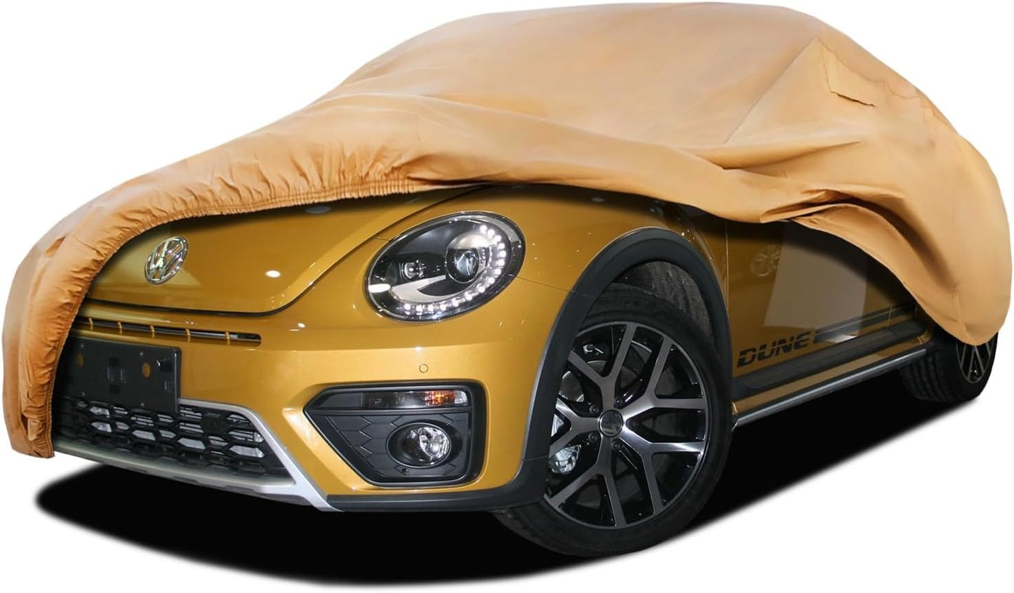 Heavy Duty Outdoor Car Cover Custom Fit for Beetle Bug,Windproof All Weather Waterproof Sun Rain UV Dust Snow Protection Outdoor Car Covers