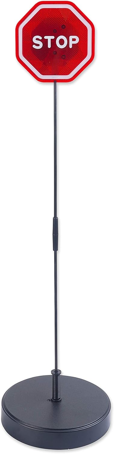 Andalus Brands Flashing LED Stop Sign Garage Parking Assistant System | Bumper Sensor,Red (1 Pack)