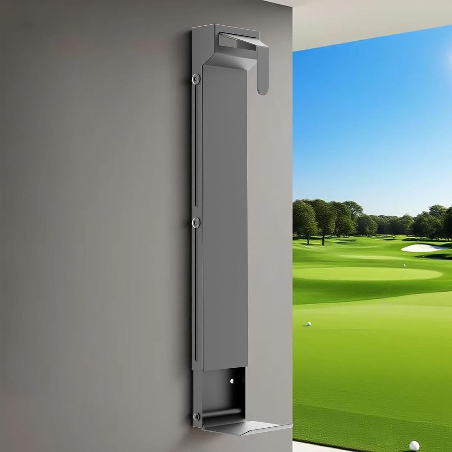 Wall Mount Golf Bag Storage Rack - Wall Mount Rack for Garage, Club Dock for Golfing Bag | Space Saving | Easy Install & Use