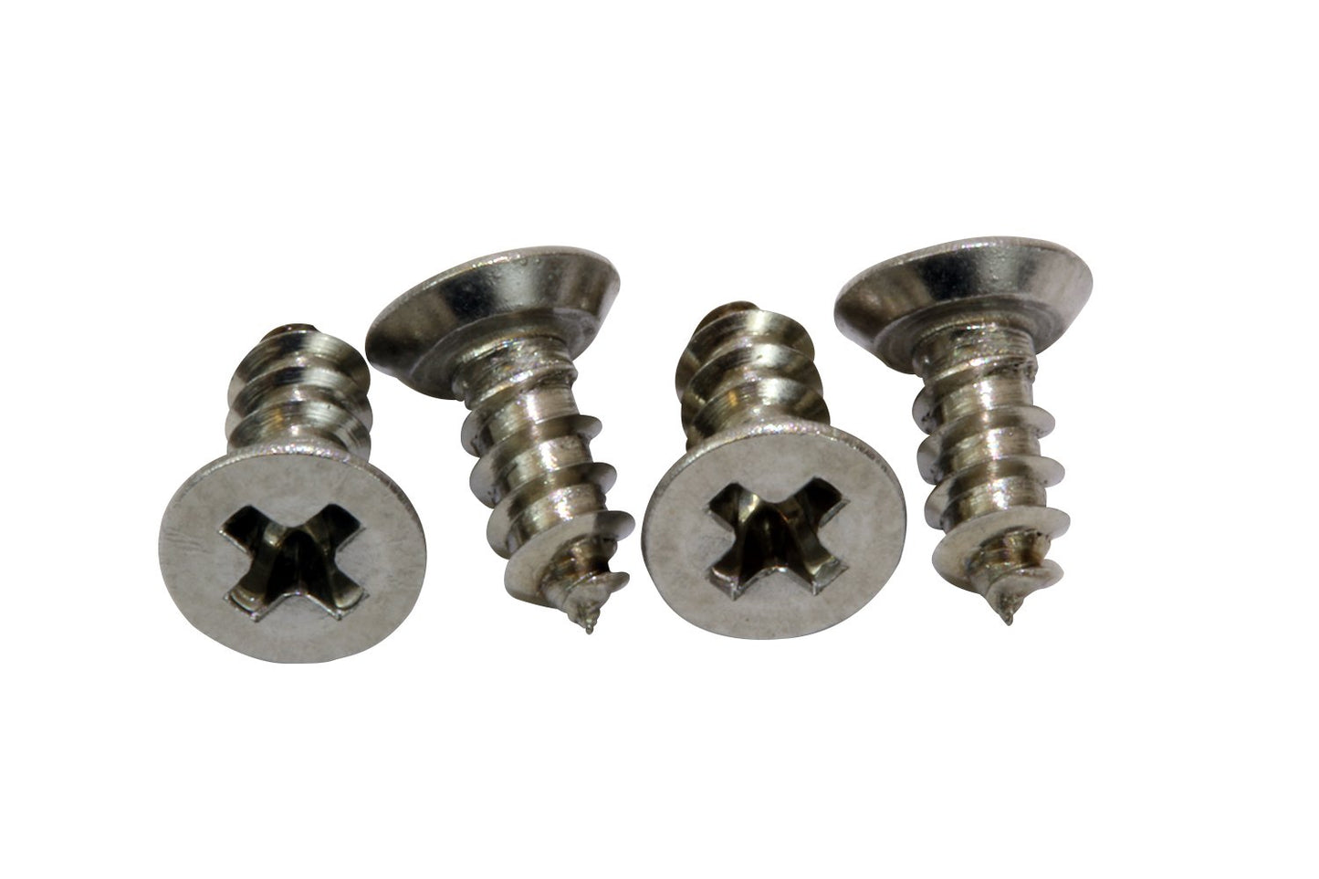 Bolt Dropper #4 x 3/8" Stainless Steel Flat Head Phillips Wood Screw, (100 pc), 18-8 (304) Stainless Steel Sheet Metal Screws - Type A Point, Plain Finish