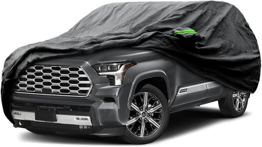 Proadsy 2025 Upgrade Car Cover Custom Fit for Toyota Sequoia 2007-2025, Waterproof All Weather for Automobiles, Full Exterior Cover Rain Snow Sun Protector Indoor Outdoor Car Cover