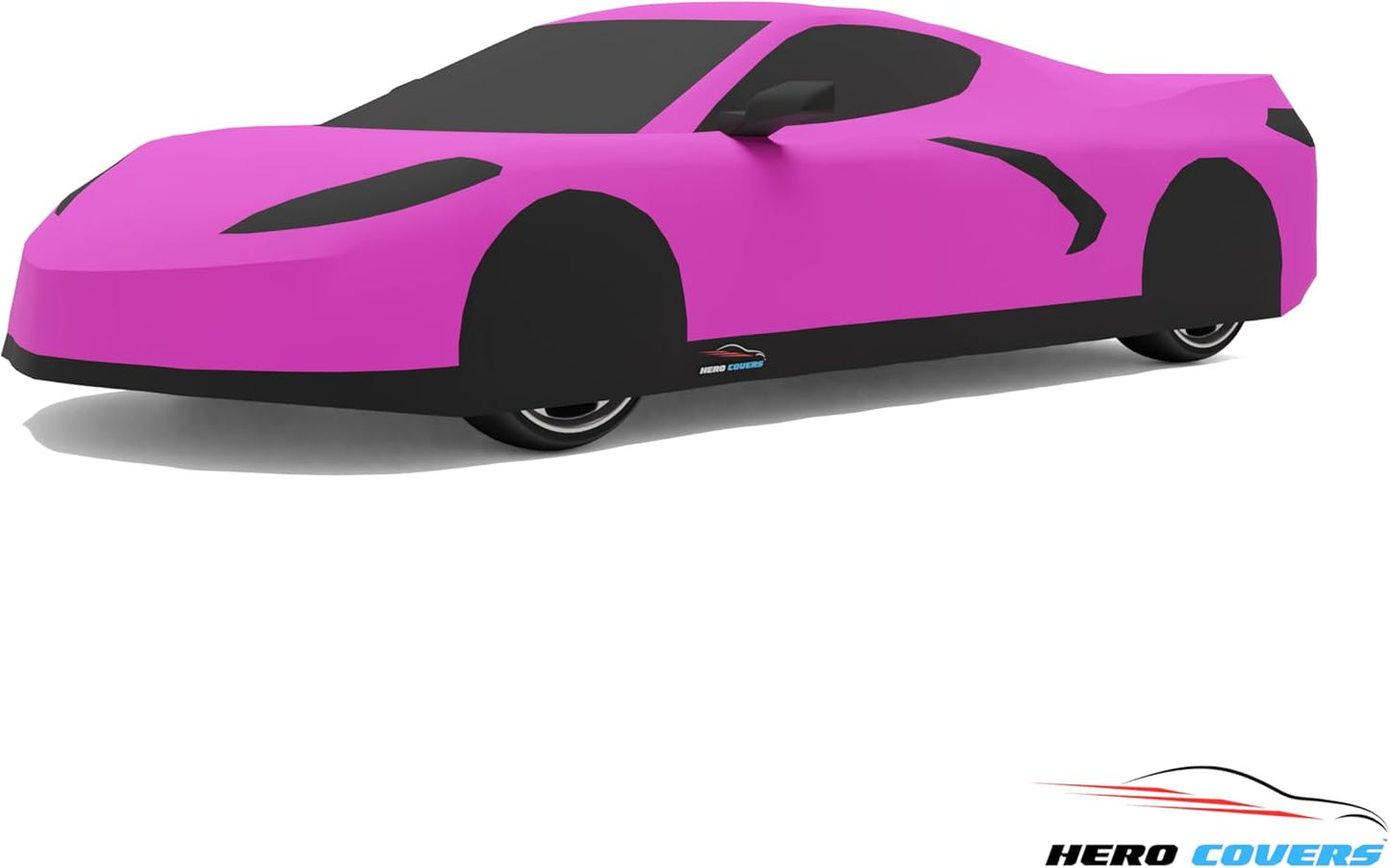 C8 Car Cover Fit for Corvette C8 Indoor and Outdoor Protection (Pink)
