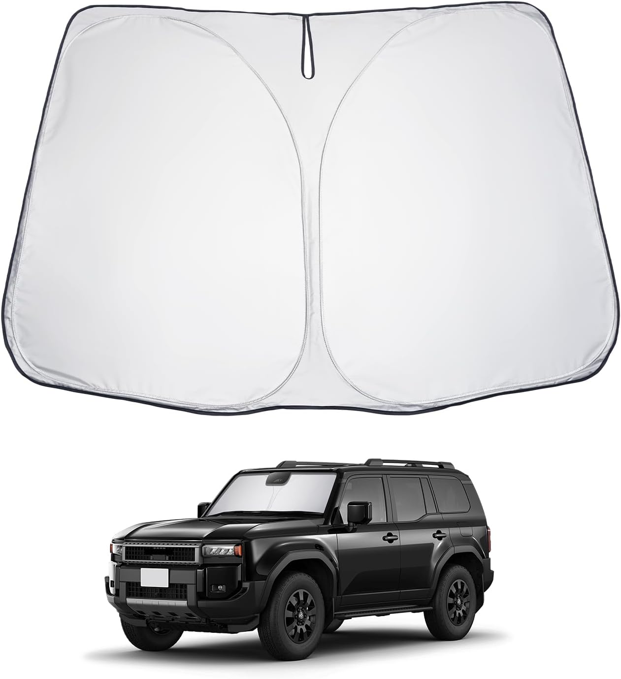 LUWU for 2024 2025 Land Cruiser 250 & 2024 2025 Lexus GX550 Windshield Sun Shade 2025 LC250 Prado J250 Land Cruiser Windshield Sunshades Foldable Sunshade Cover Block UV Ray Front Window Sunshade