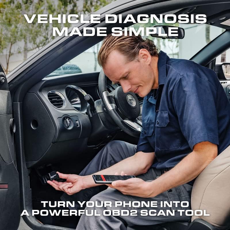 BLCKTEC 430 Bluetooth OBD2 Scanner for iPhone & Android, No Subscription Fee, OBDII Car Code Reader, Diagnose Check Engine, ABS, SRS, Airbag, Supports 1996-2023 Vehicles, App only works in USA &Canada