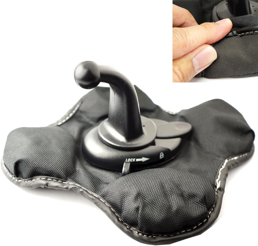 ChargerCity 17mm Ball Joint Portable Friction Mount Holder for Garmin GPS NonSkid Beanbag for Nuvi Drivesmart Drive Dezl Zumo Driveassist DriveLuxe StreetPilot RV (17mm Ball Joint)