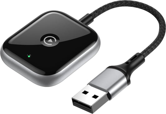 Wireless CarPlay Adapter for Apple CarPlay, Easy to Upgrade Wired CarPlay to Wireless, Instant Connectivity, Super Mini Car Play Dongle for iPhone Fit for Cars with Built-in CarPlay