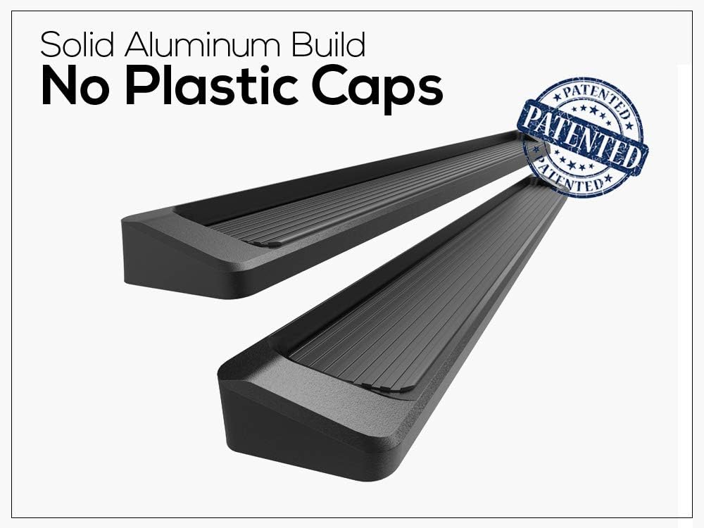 APS Running Boards (Nerf Bars Side Steps Step Bars) Compatible with Ford F250 F350 Super Duty 1999-2016 Regular Cab (Black Powder Coated Running Board Style)