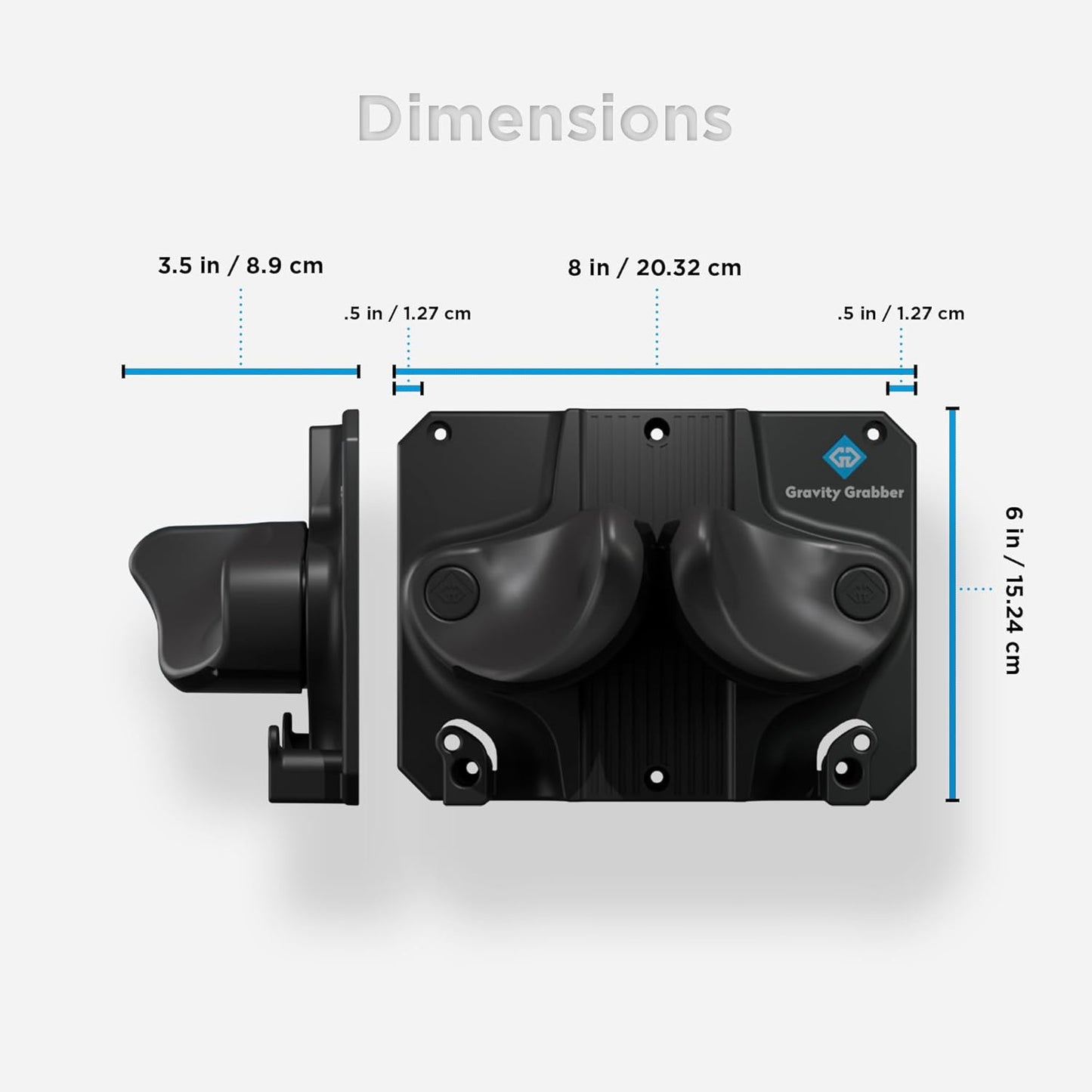 Ultimate Ski & Snowboard Wall Storage Rack - Fits any Ski or Snowboard - Save Your Rocker, Tips and Tails - Damage-free - 6x - Black