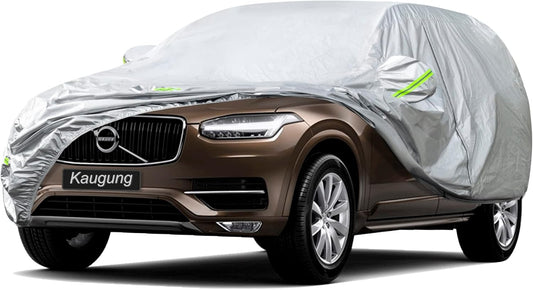 KouKou Oxford SUV Car Cover Custom Fit Volvo XC90 from 2002 to 2025, Waterproof All Weather with Zipper Door, Sun Rain Dust Snow Protection. (Ships from US Warehouse, Arrive Within 3-7 Days)