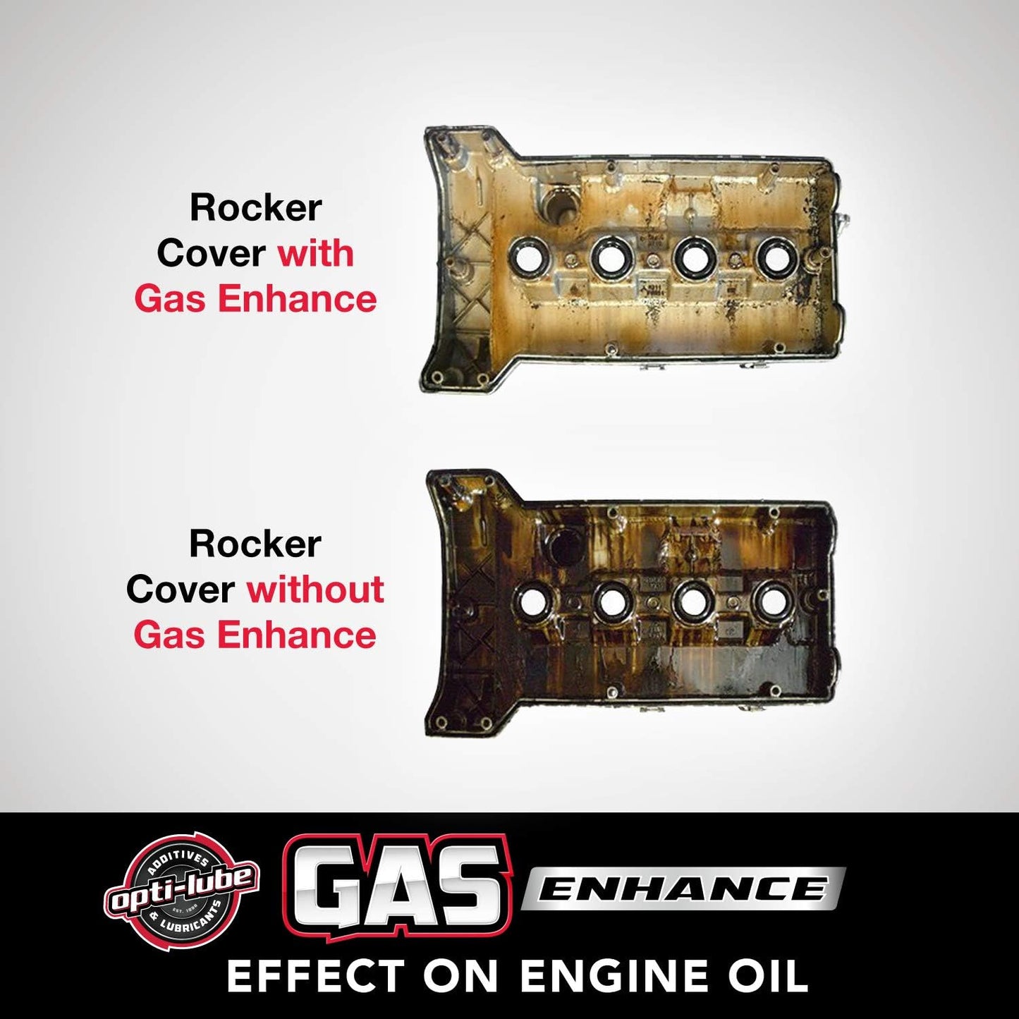 Opti-Lube Gas Enhance Fuel ADDITIVE: 8OZ Long Neck Bottles (12 Pack)