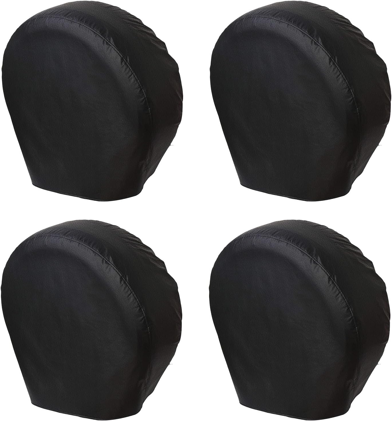 RV Tire Covers Set of 4, Tough Waterproof Wheel Protector for Trailer Camper, Truck, SUV, Motorhome, Universal Fits Tire Diameters 24-26 inches, Black