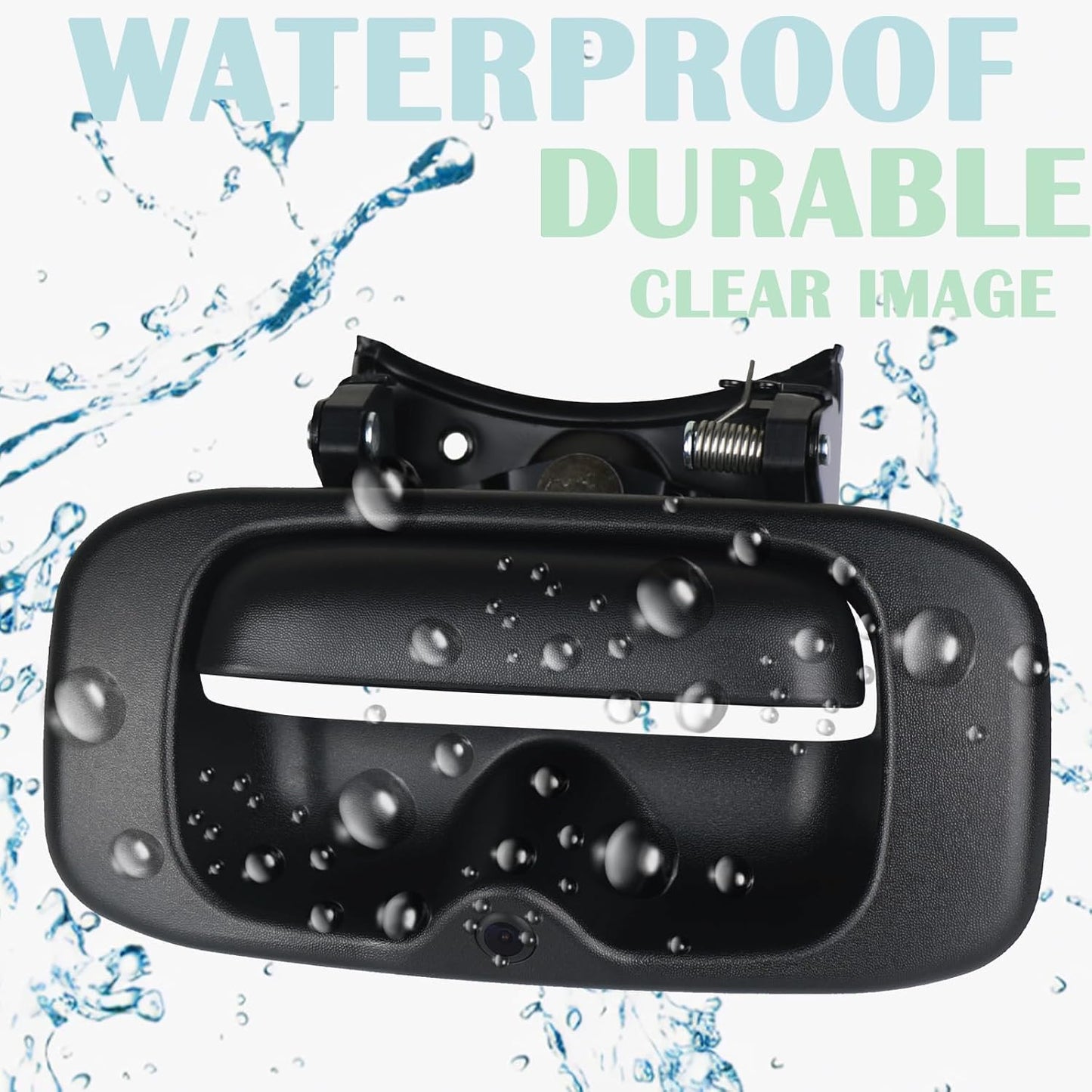 Backup Camera Tailgate Handle Rear View Camera Liftgate Latch Handle Compatible with 1999-2007 Chevrolet Chevy Silverado,GMC Sierra 1500 2500 3500 HD