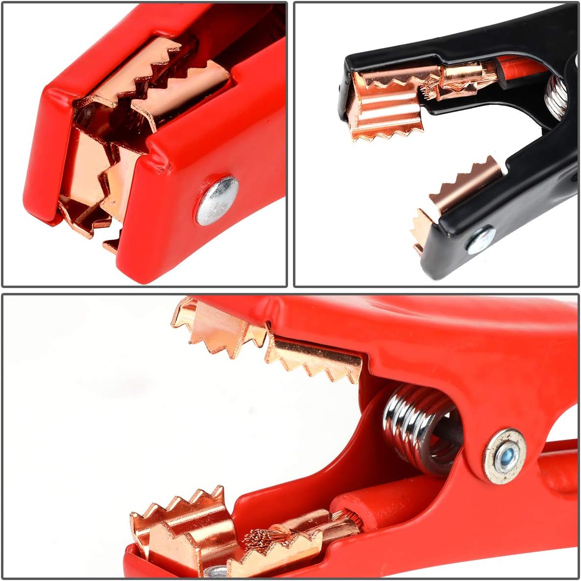 Auto Dynasty Heavy Duty 20 Feet 4 Gauge Booster Cable Power Jumper 500 AMP Emergency Battery Start Car/Motorcycle