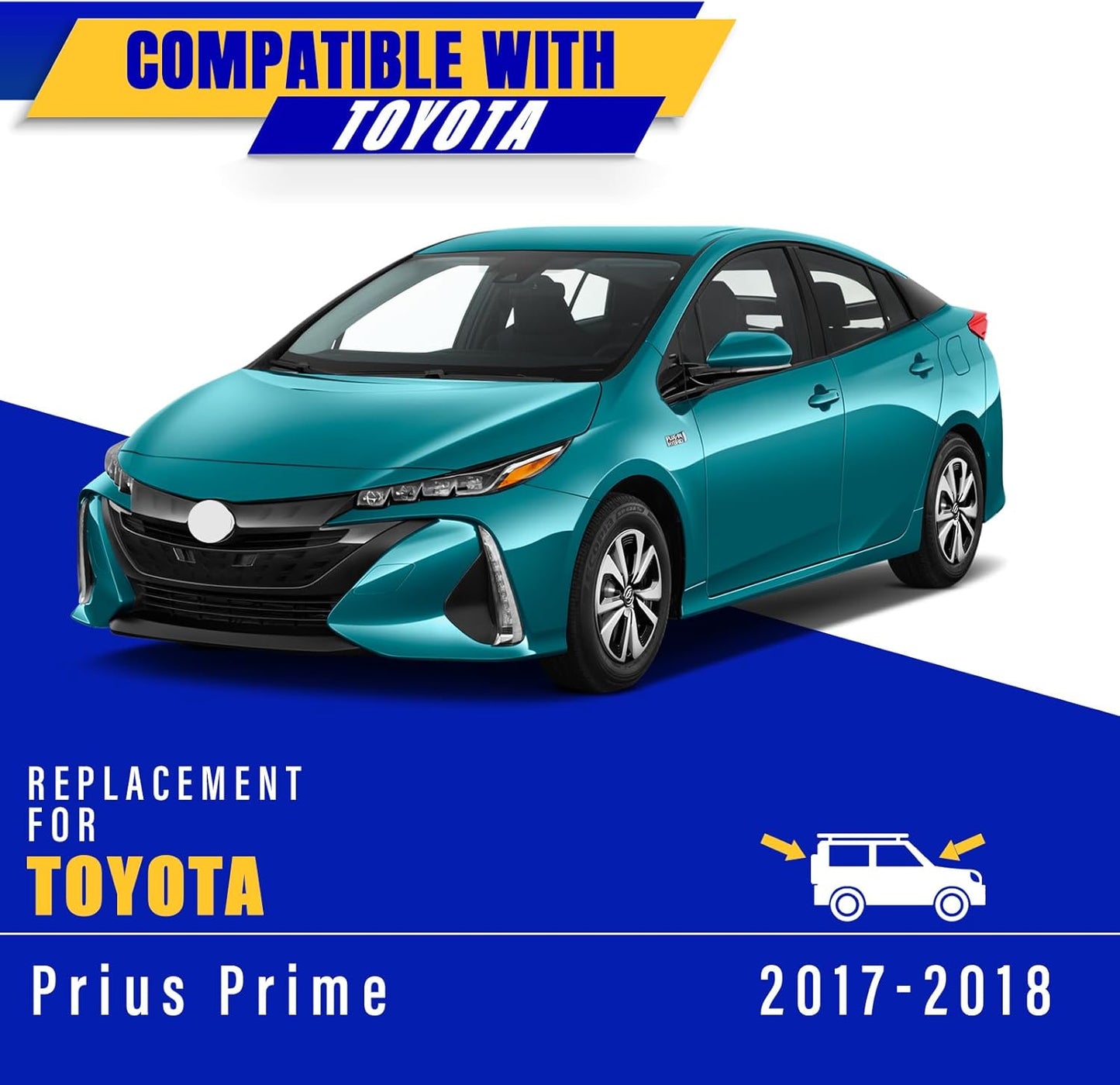 2 wipers Replacement for 2017-2018 2021 Toyota Prius Prime, Windshield Wiper Blades Original Equipment Replacement - 28"/16" (Set of 2)